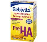 Babynahrung im Test: Hypoallergene Anfangsnahrung Pre HA (75898) von Bebivita, Testberichte.de-Note: 3.3 Befriedigend