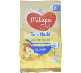Babynahrung im Test: Gute Nacht Voll­korn Früch­te Milchbrei von Milupa, Testberichte.de-Note: 2.3 Gut