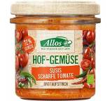 Brotaufstrich im Test: Hof-Gemüse - Susis Scharfe Tomate von Allos, Testberichte.de-Note: 1.5 Sehr gut