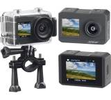 UHD-Action-Cam mit 2 Displays, WLAN und Sony-Bildsensor, IPX8
