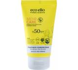 Sonnenschutzmittel im Test: Mehr Care Umweltfreundliche Sonnencreme, LSF 50 von eco elio, Testberichte.de-Note: 2,0