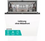 Geschirrspüler im Test: GV663A66 von Gorenje, Testberichte.de-Note: 2,0
