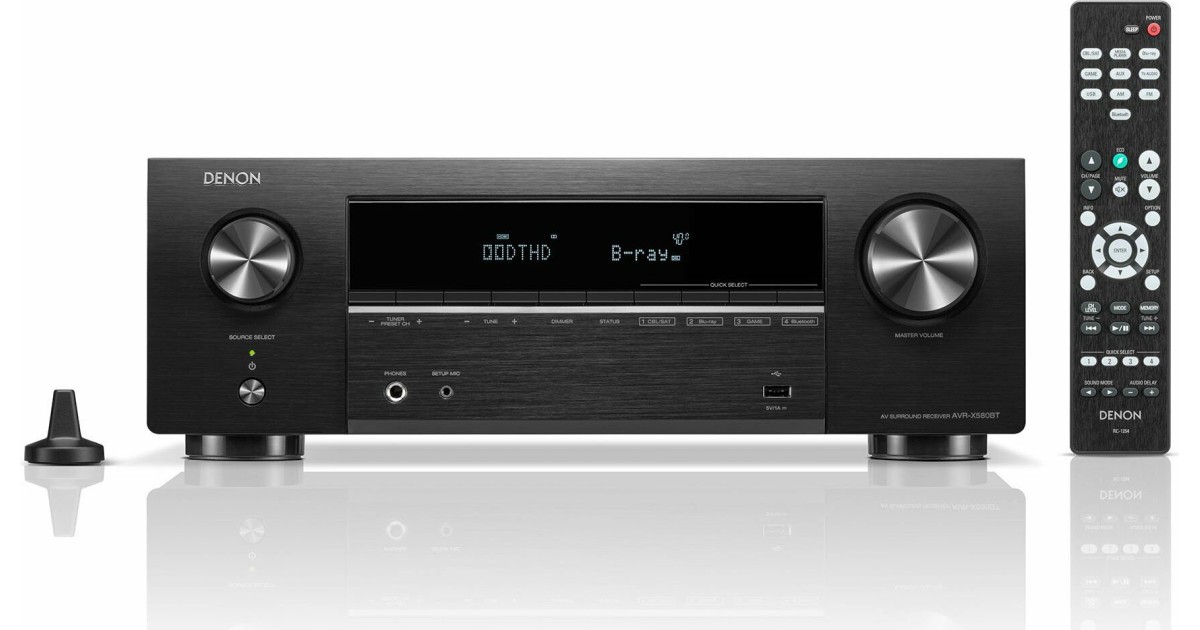 Denon AVR X580BT 1 7 Gut Feiner Preisgebremster 8K AV Receiver