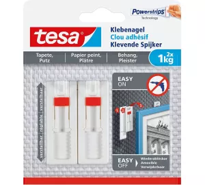 Tesa Verstellbarer Klebenagel für Tapeten und Putz (1kg) von tesa