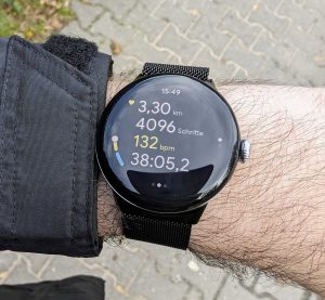 Pixel Watch beim Workout