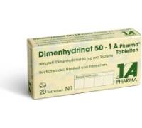 Produktbild 1 A Pharma Dimenhydrinat 50-1A Pharma, Tabletten