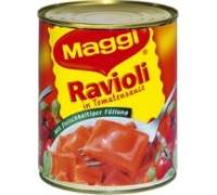 Produktbild Maggi Ravioli in Tomatensauce mit fleischhaltiger Füllung