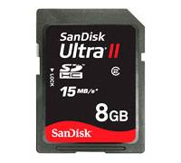 Produktbild SanDisk Ultra II SDHC Card 8GB