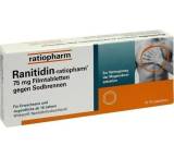 Magen- / Darm-Medikament im Test: Ranitidin-ratiopharm 75 mg Filmtabletten von Ratiopharm, Testberichte.de-Note: ohne Endnote