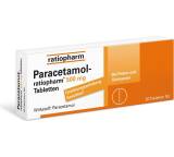 Schmerz- / Fieber-Medikament im Test: Paracetamol-ratiopharm 500 Tabletten von Ratiopharm, Testberichte.de-Note: 1.3 Sehr gut