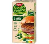 Vegan-vegetarisches Gericht im Test: Green Cuisine Vegetarische Burger von Iglo, Testberichte.de-Note: 3.6 Ausreichend