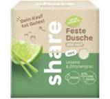 Duschbad/-gel im Test: Feste Dusche Limette & Zitronengras von Share, Testberichte.de-Note: 1.0 Sehr gut