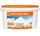 Farbe im Test: Meister Polar Weiss konservierungsmittelfrei von Hornbach, Testberichte.de-Note: 2.7 Befriedigend