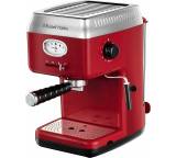 Siebträgermaschine im Test: Retro-Espressomaschine (28250-56) von Russell Hobbs, Testberichte.de-Note: 2.0 Gut