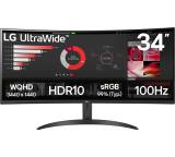 Monitor im Test: UltraWide 34WR50QK-B von LG, Testberichte.de-Note: ohne Endnote