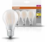 Energiesparlampe im Test: LED Base Classic A Lampe E27-Sockel Star Glass Matt Warmweiß von Osram, Testberichte.de-Note: ohne Endnote