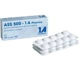 Schmerz- / Fieber-Medikament im Test: ASS 500-1A Pharma Tabletten von 1 A Pharma, Testberichte.de-Note: ohne Endnote
