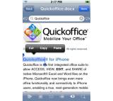 Handy-Software im Test: Office-Paket für das iPhone v1.3 von QuickOffice, Testberichte.de-Note: 2.7 Befriedigend