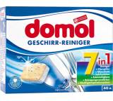 Geschirrspülmittel im Test: 7in1 Geschirr-Reiniger-Tabs von Rossmann / Domol, Testberichte.de-Note: 2.2 Gut