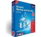 Security-Suite im Test: Backup & Security 2010 von Acronis, Testberichte.de-Note: 1.3 Sehr gut