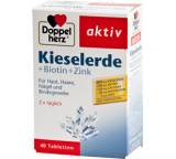 Nahrungsergänzungsmittel im Test: aktiv Kieselerde + Biotin + Zink, Tabletten von Doppelherz, Testberichte.de-Note: ohne Endnote
