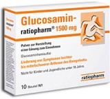 Bewegungsapparat-Medikament im Test: Glucosamin-Ratiopharm 1500 mg, Pulver von Ratiopharm, Testberichte.de-Note: 2.8 Befriedigend
