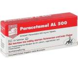 Schmerz- / Fieber-Medikament im Test: Paracetamol AL 500 Tabletten von Aliud Pharma, Testberichte.de-Note: 1.3 Sehr gut