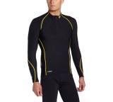 A200 Men's Thermal Long Sleeve Compression Top with Zip Mock Neck