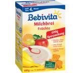 Babynahrung im Test: Milchbrei Frucht 600 g von Bebivita, Testberichte.de-Note: 5.0 Mangelhaft