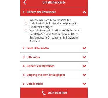 Produktbild ACE Auto Club Europa e.V. ACE App