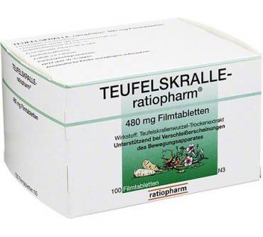 Produktbild Ratiopharm Teufelskralle ratiopharm 480 mg Filmtabletten