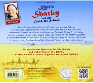 Produktbild Jutta Langreuter Käpt'n Sharky und der Dolch des Sultans