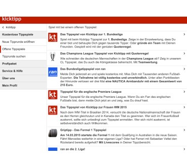 Produktbild Kicktipp App