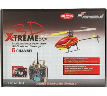 Produktbild Amewi Xtreme one 3D Brushless 6 Kanal LCD Steuerung 2.4 GHZ