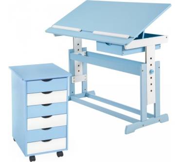 Produktbild TecTake Kinderschreibtisch mit Rollcontainer (401241)