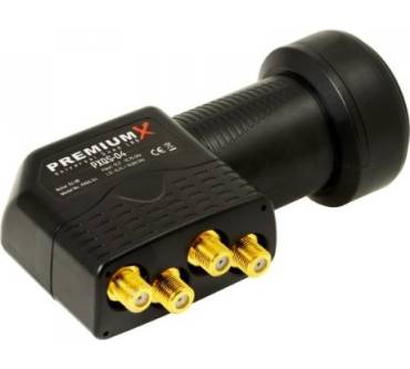 Produktbild PremiumX PXS80 + Quad LNB PXQS-04 + F-Stecker 7,5mm vergoldet