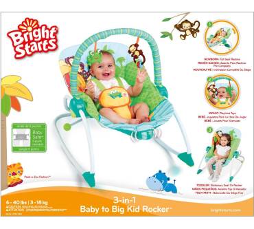 Produktbild Bright Starts Peek-a-Zoo 3-in-1 Baby to Big Kid Rocker (60127)