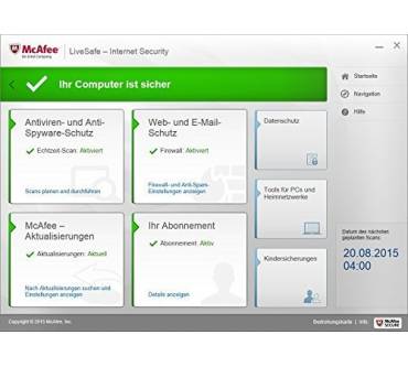 Produktbild McAfee Live Safe 2016