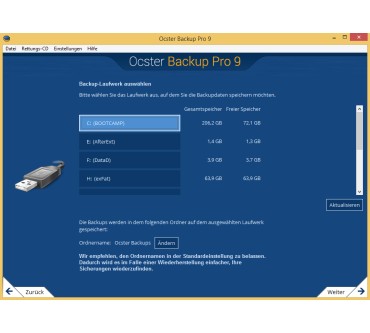 Produktbild Ocster Backup Pro 9