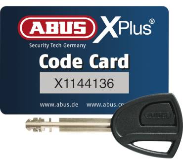 Produktbild Abus Schloss-Ketten-Kombination Granit Detecto X Plus 8077 12KS Black Loop