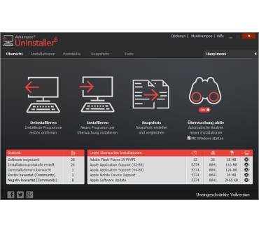 Produktbild Ashampoo Uninstaller 6