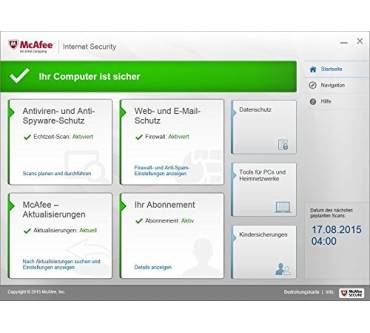 Produktbild McAfee Internet Security 2016