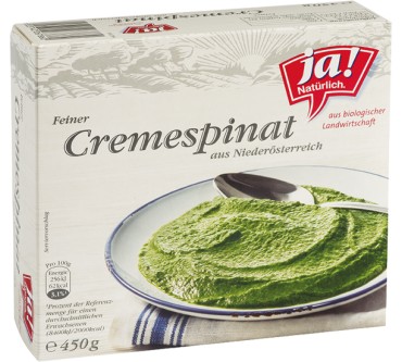 Produktbild Ja! Natürlich Feiner Cremespinat