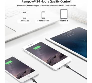 Produktbild Rampow Lightning to USB Cable Nylon