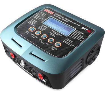 Produktbild SkyRC Technology Ladegerät D200 AC/DC DUO LiPo 1-6s 10A 200W mit Lötkolben