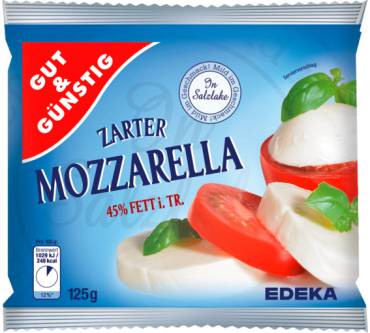 Produktbild Edeka / Gut & Günstig Zarter Mozzarella