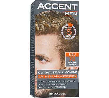 Produktbild Rossmann / Accent Men Anti Grau Intensiv-Tönung Dunkelblond 70