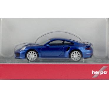 Produktbild Herpa Miniaturmodelle Porsche 911 Turbo, saphierblaumetallic