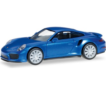 Produktbild Herpa Miniaturmodelle Porsche 911 Turbo, saphierblaumetallic