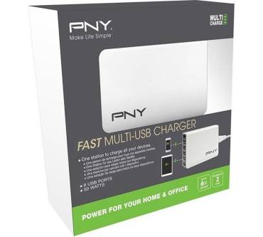 Produktbild PNY 6-Port Ultra Fast Multi USB Charger